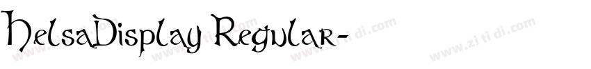 HelsaDisplay Regular字体转换